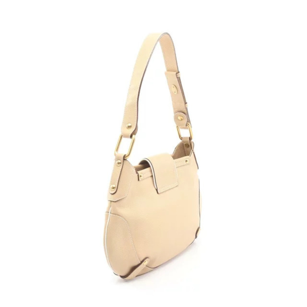 Salvatore Ferragamo beige bag shoulder leather Tan